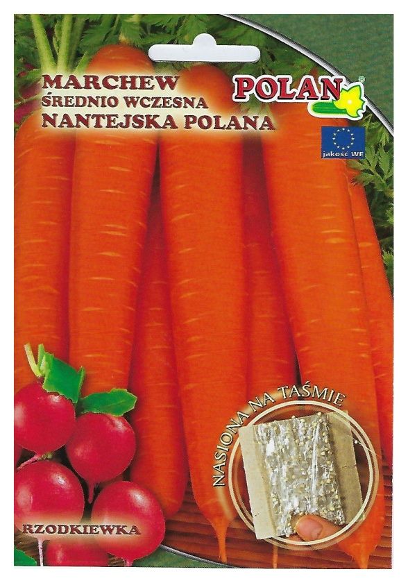 Marchew Nantejska Polana + Rzodkiewka taśma 6m Polan