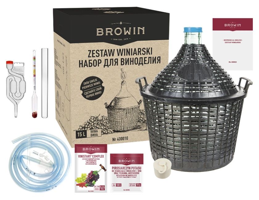 Zestaw winiarski 15L - 400010 Browin