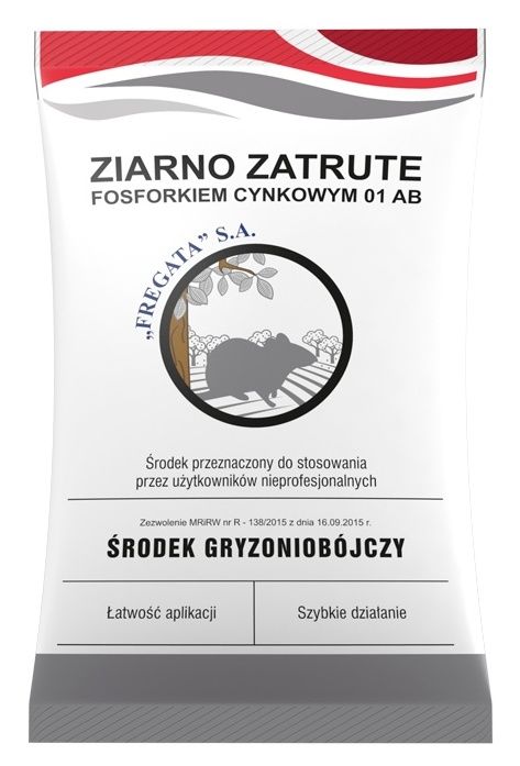 Ziarno zatrute fosforkiem cynkowym 01 AB Fregata