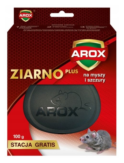 ZIARNO PLUS ze stacją deratyzacyjną na myszy i szczury Arox