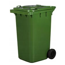 Kosz na odpady 240L na kółkach zielony Ewro-eko