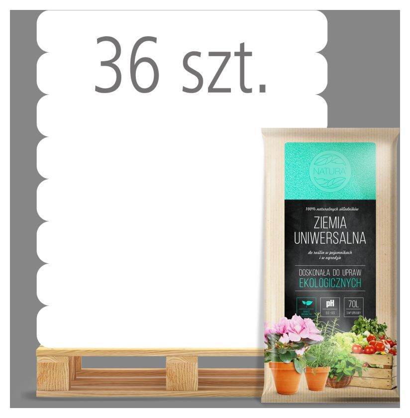 Ziemia uniwersalna NATURA 70l Kronen - Paleta (36 sztuk)
