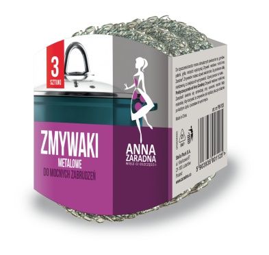 Zmywak metalowy druciak 3szt Anna Zaradna