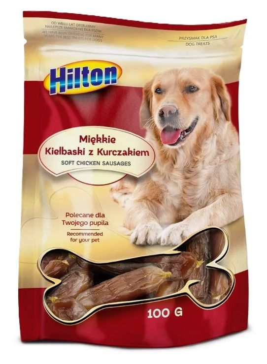 Przysmak dla psa kiełbaski kurczak 100g Hilton