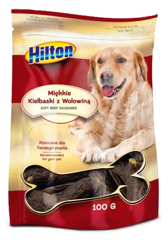 Przysmak dla psa kiełbaski wołowina 100g Hilton