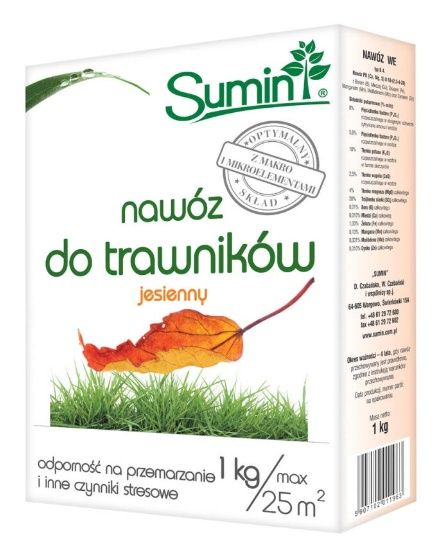 Naw&oacute;z do nawożenia trawnik&oacute;w jesienny Sumin