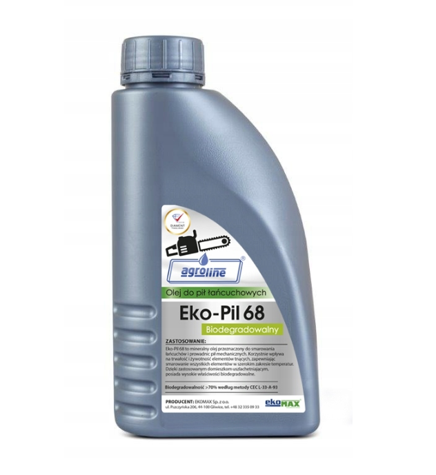 Olej do smarowania łańcucha pił pilarek mechanicznych EKOMAX EKO-PIL 68 1L