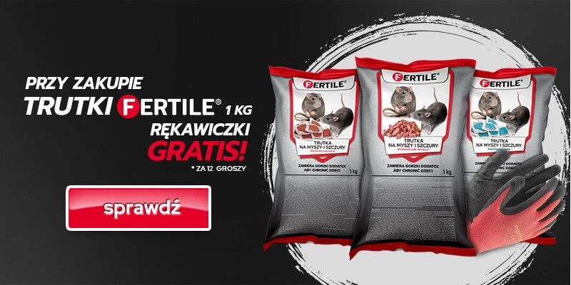 Trutki Fertile. Skuteczne rozwiązanie na myszy i szczury z gratisem!	