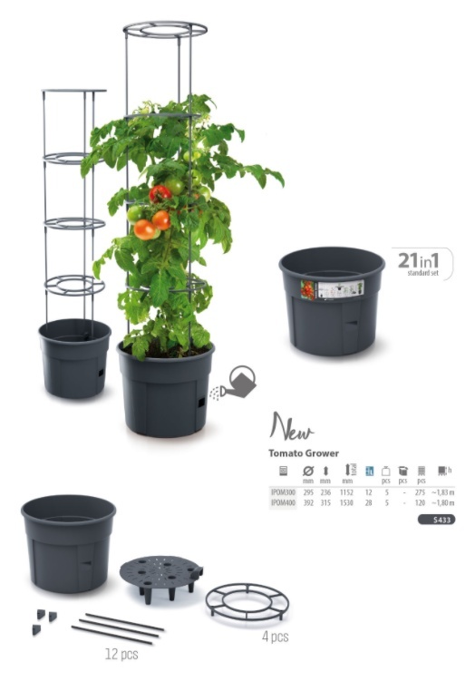 Tomato Grower IPOM400  - dokładne wymiary i cechy