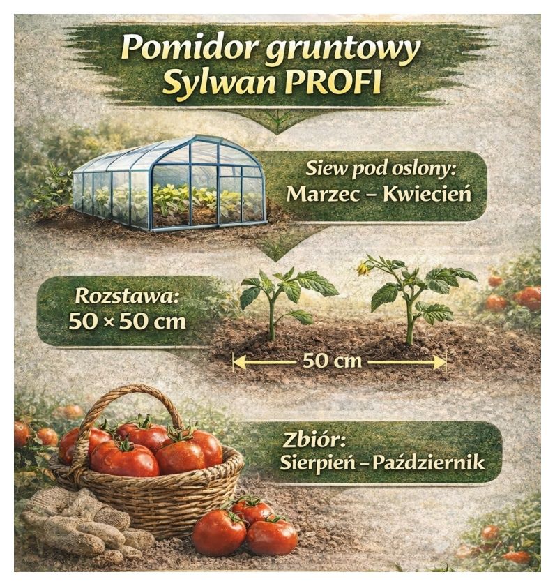 Pomidor karłowy Sylwan Profi 0,2 g Plantico