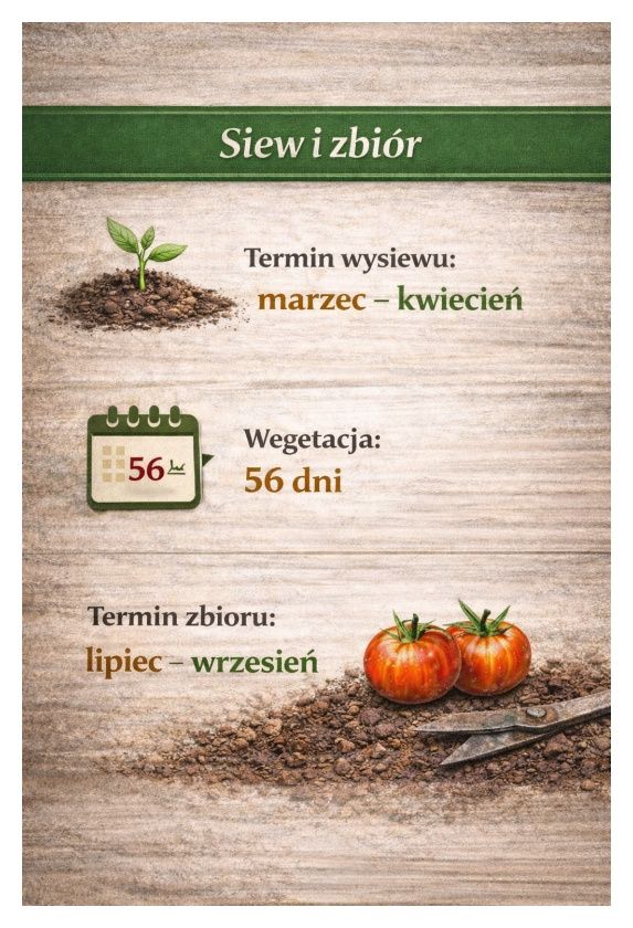 Pomidor gruntowy wysoki Tigerella nasiona 0,1 g POLAN