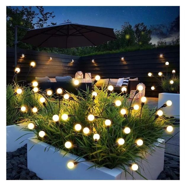 Lampa solarna kulki drzewko 8 Led Tulio 300K Lumiled111