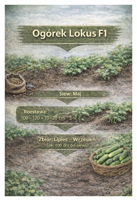 Ogórek gruntowy Lokus F1 100 g PlantiCo