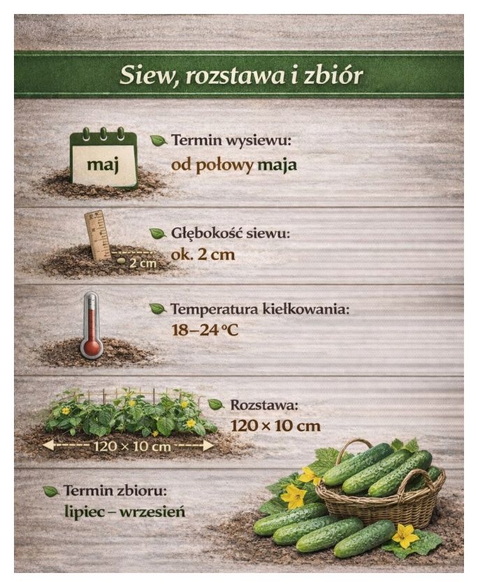 Ogórek konserwowy Aspre F1 Profi 2 g PlantiCo