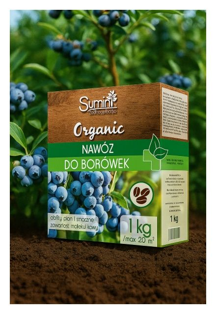Nawóz organiczny granulowany do borówek ORGANIC 1kg Sumin