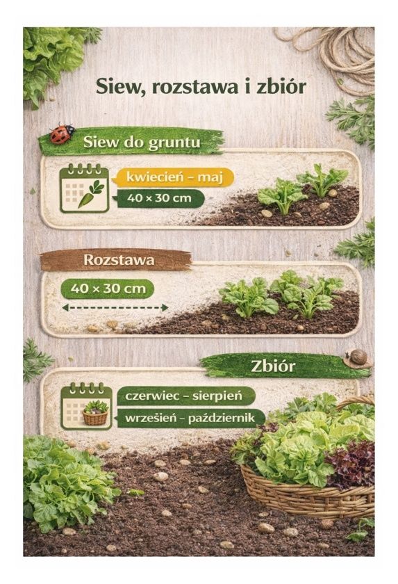 Sałata mix odmian nasiona otoczkowane 150 szt. W. Legutko
