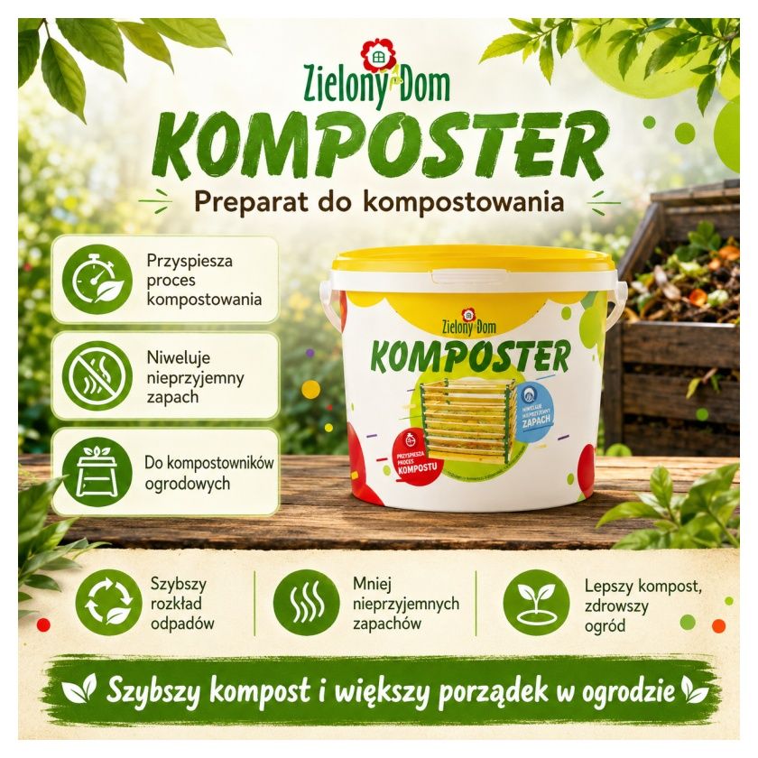 Nawóz kompostujący Komposter Zielony Dom grafika