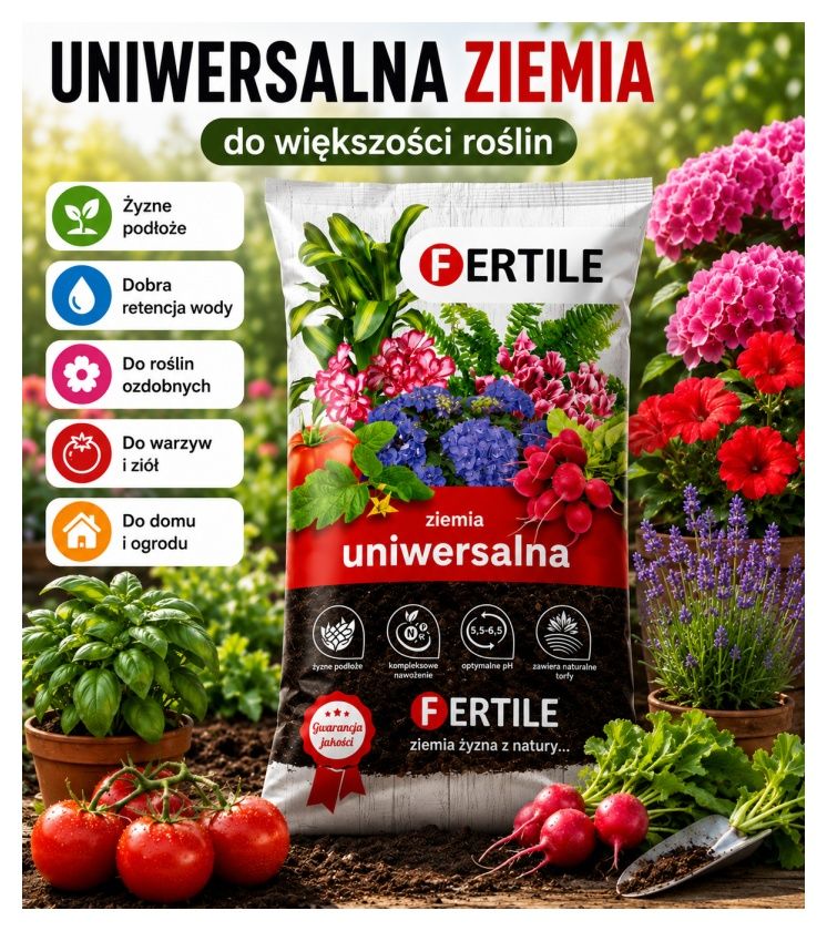 Ziemia uniwersalna grafika Fertile