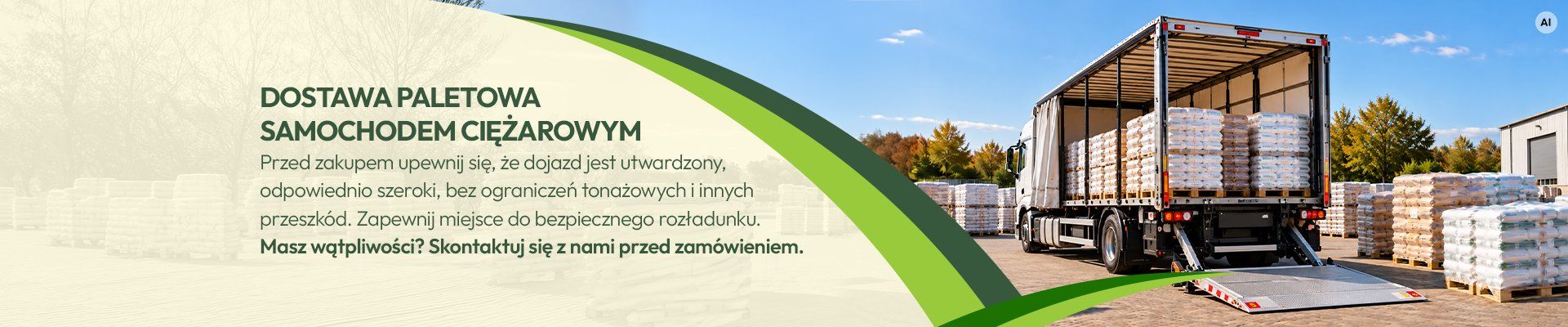 Ziemia na palecie dostawa - Grafika